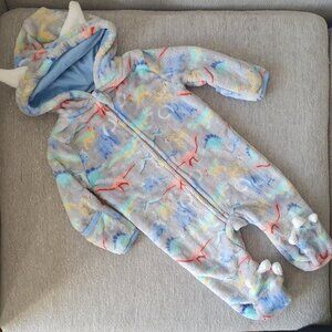 Mick Mack Baby Bunting Suit Size 6 Months Dinosaurs